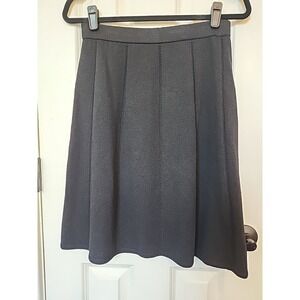 St. John Navy Stretch Pull On Skirt